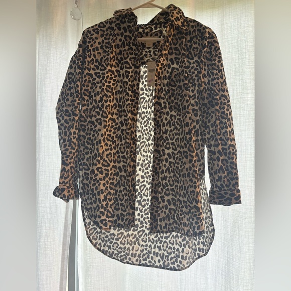Anthropologie Maeve Leopard Print Blouse - Picture 5 of 6